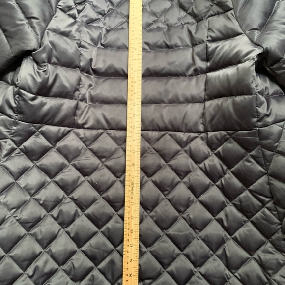 Esprit Down jacket coat size large dark grey/black button full zip - Picture 9 of 11